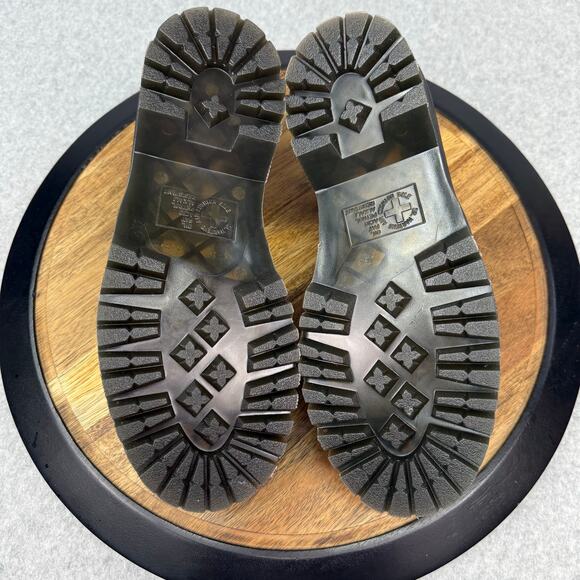 Dr Martens Adrian Quad Loafers Women's Size 8 Black Leather Tassel Platform - Picture 7 of 7